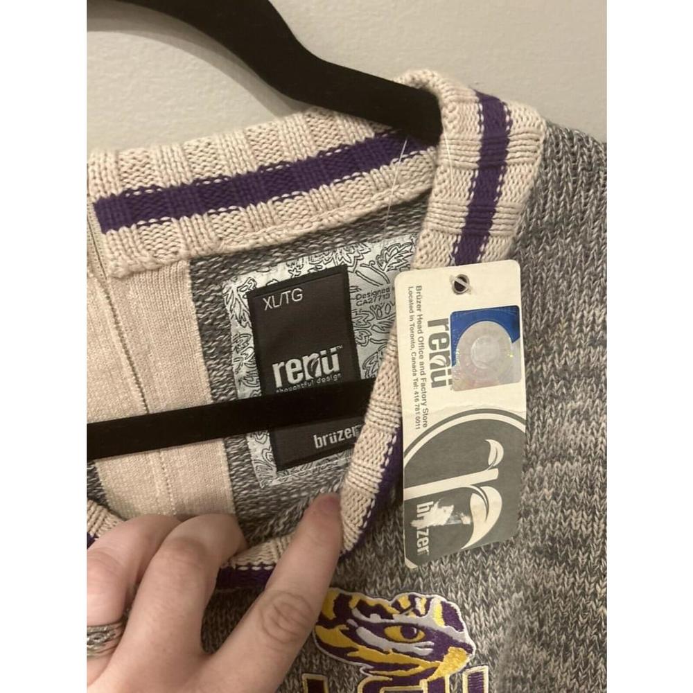 Vintage Renu LSU Sweater Size XLarge NWT - Picture 3 of 3